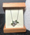 Natural Jade Silver Butterfly Pendant 22mm