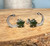 Natural Nephrite Jade Silver Star and Moon Studs Earrings 15x11.5mm