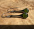 Natural Nephrite Jade Silver Drop Earrings 35mm