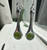 Natural Nephrite Jade Silver Drop Earrings 35mm