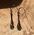 Natural Nephrite Jade Silver Drop Earrings 35mm