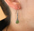 Natural Nephrite Jade Silver Drop Earrings 35mm