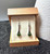 Natural Nephrite Jade Silver Drop Earrings 35mm