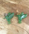 Natural Jade Hummingbird Charm 17mm