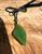 Natural Canadian Jade Leaf Pendant 38mm