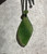 Natural Canadian Jade Leaf Pendant 38mm