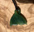 Natural Nephrite Jade Whale Tail Pendant, 33mm
