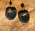 Natural Jade Large Silver Heart Earrings 16mm
