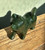 Natural Canadian Nephrite Jade Dog, Husky 3" Figurine