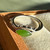 Natural Canadian Nephrite Jade and Silver Eye Ring sizes 5-10 2 bands