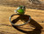 Natural Canadian Nephrite Jade and Silver Ring sizes 5-10