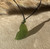 Natural Nephrite Jade Whale Tail Pendant, 23mm