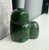 Natural Canadian Nephrite Jade Owl and Owlet Figurine 1.9"