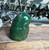 Natural Canadian Nephrite Jade Owl and Owlet Figurine 1.9"