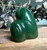 Natural Canadian Nephrite Jade Owl and Owlet Figurine 1.9"