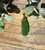 Natural Nephrite Jade Pea Pod Pendant, 25mm