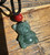 Natural Guatemalan Jadeite Jade Teddy Bear Pendant, 20mm
