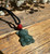 Natural Guatemalan Jadeite Jade Teddy Bear Pendant, 20mm