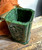 Natural River Nephrite Jade Vase-Pen Holder, 4.9"