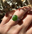 Natural Canadian Nephrite Jade Ring - #251S Sterling Silver