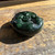 Natural Dark Midnight Green Canadian Jade Double Sided Happy Buddha Head, 50mm Pendant