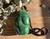 Natural Jade Panda Pocket Pendant, 3"