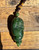 Natural Jade Toad in Shell Hand Held Pendant 3"