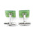 Natural Jade Cufflinks Sterling Silver
