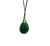 Natural Nephrite Jade Teardrop Pendant, 23x32mm
