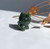 Natural Cartoon Jade Tiger Charm, 1"