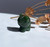 Natural Cartoon Jade Tiger Charm, 1"