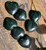 Natural Dark Green Nephrite Jade Satin Heart, 38mm sold individually Figurine