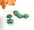 Natural Jade Star Charm, 10mm