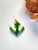Natural Nephrite Jade Anchor Charm, 15mm
