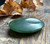 Natural Jade Worry Stone. 1.75" Satin Finish
