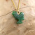Natural Jade Rooster Charm 18mm