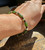 Natural Canadian and Siberian Nephrite Jade Matte Bead Bracelet 6.5 inch