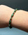 Natural Canadian and Siberian Nephrite Jade Matte Bead Bracelet 6.5 inch