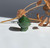 Natural Jade Cartoon Cat Charm 25mm