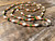 Natural Jade Necklace with Coral and Bone Beads 24 inch