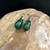 Natural Nephrite Jade Earrings 10x18mm Sterling Silver