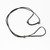 Natural Thick Black or Dark Brown Cord with Jade Beads