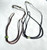 Natural Thick Black or Dark Brown Cord with Jade Beads