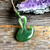 Natural Jade Fish Hook Pendant 30mm