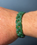 Natural Nephrite Jade Cuban Link Bracelet - 7"