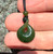 Natural Jade Pendant Twist - 22mm T.W