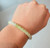 Natural Nephrite Jade 7mm x 6mm Bead Bracelet - Clear