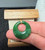 Natural Nephrite Jade Circle of LIfe Pendant - Silver, Gold Plated, and Rose Gold Plated Options 30mm