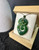 Natural Jade Infinity Twist Pendant 46mm