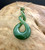 Natural Jade Double Infinity Twist Pendant 42mm